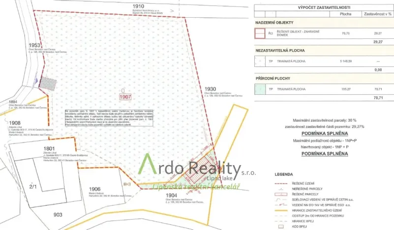 Prodej pozemku pro bydlení, Benešov nad Černou - Hartunkov, 5446 m2