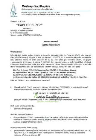 Prodej pozemku pro bydlení, Benešov nad Černou - Hartunkov, 5446 m2