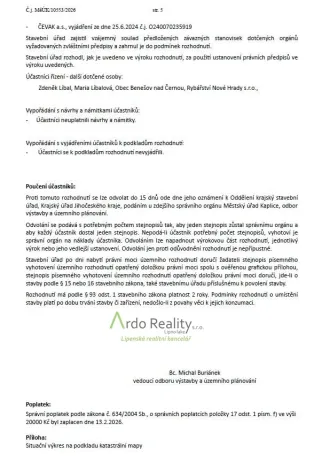Prodej pozemku pro bydlení, Benešov nad Černou - Hartunkov, 5446 m2