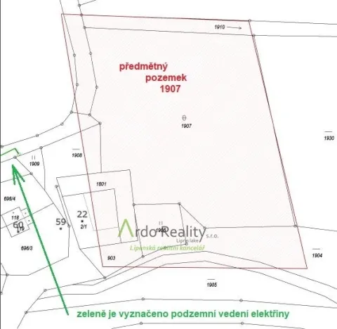 Prodej pozemku pro bydlení, Benešov nad Černou - Hartunkov, 5446 m2