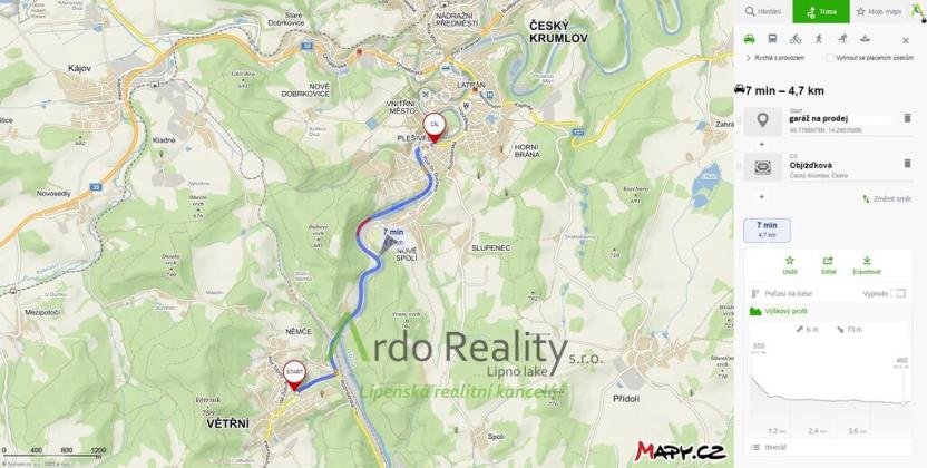 Prodej garáže, Větřní, 26 m2