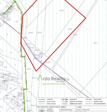 Prodej pozemku pro komerční výstavbu, Černá v Pošumaví, 7000 m2