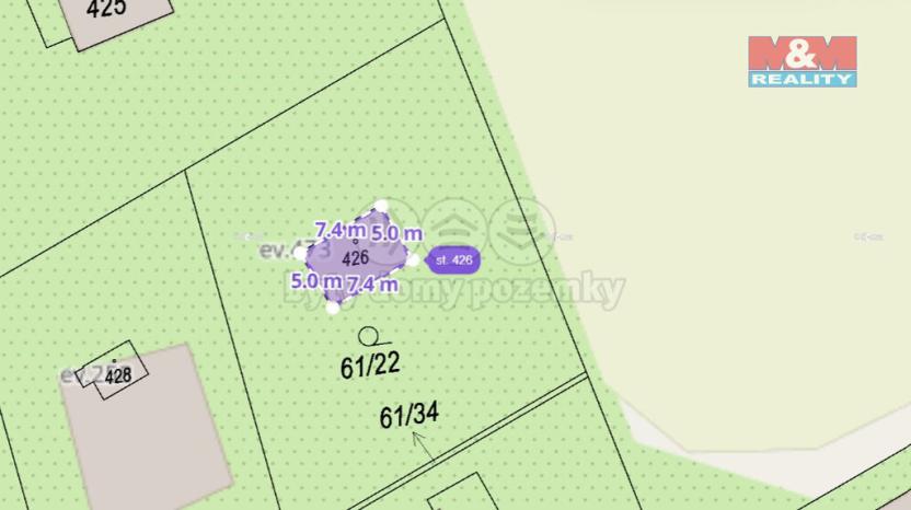 Prodej pozemku pro bydlení, Zdiby, Pod Kopcem, 37 m2