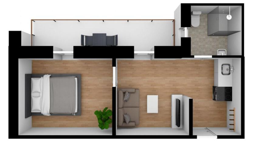 Prodej bytu 2+kk, Křišťanov - Arnoštov, 31 m2