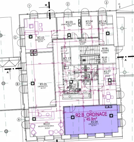 Pronájem ordinace, Liberec, nám. Soukenné, 45 m2
