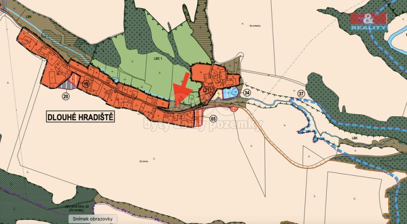 Prodej louky, Konstantinovy Lázně - Dlouhé Hradiště, 3120 m2