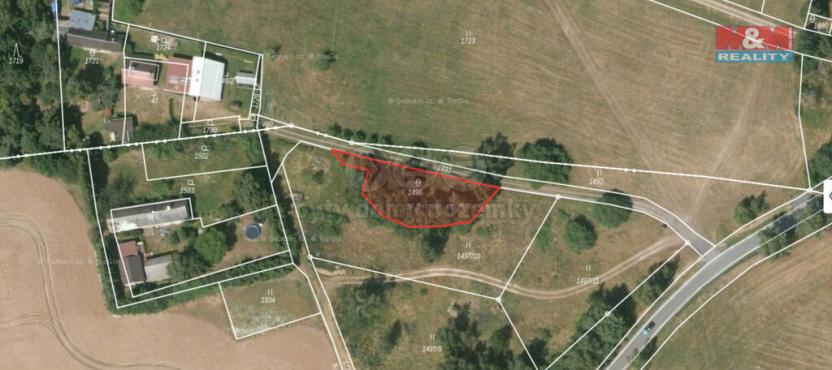 Prodej zahrady, Krsy, 649 m2