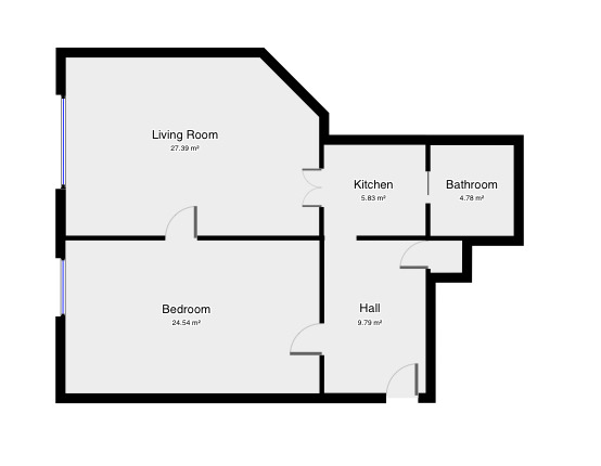 Pronájem bytu 2+kk, Praha - Nové Město, Na Zderaze, 59 m2