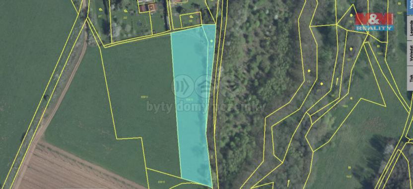 Prodej trvalého travního porostu, Tuchořice, 4242 m2