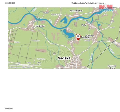 Prodej pozemku, Sadská, 393 m2