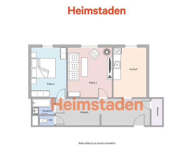 Pronájem bytu 2+1, Havířov - Město, Dvořákova, 62 m2