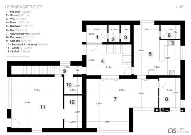 Prodej rodinného domu, Kamenice, Kruhová, 271 m2