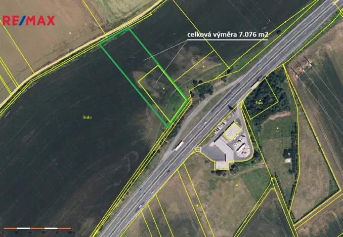 Prodej zemědělské půdy, Bystročice, 7076 m2