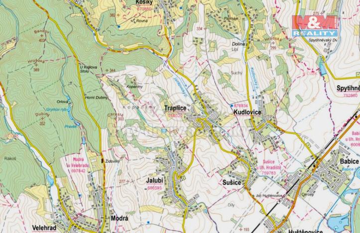 Prodej trvalého travního porostu, Jalubí, 1189 m2