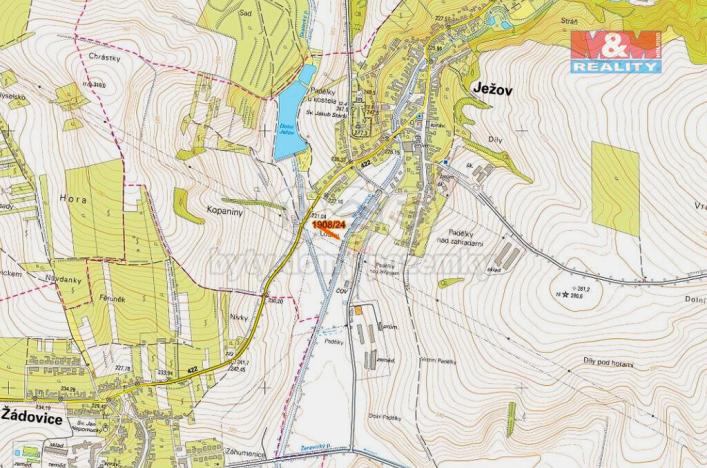 Prodej pole, Ježov, 196 m2