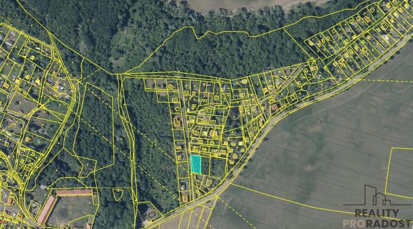 Prodej trvalého travního porostu, Chbany, 585 m2