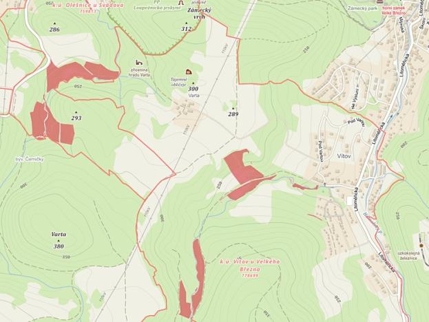 Prodej trvalého travního porostu, Velké Březno, 40496 m2