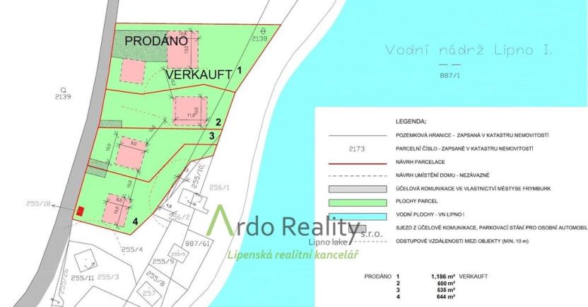 Prodej pozemku pro bydlení, Frymburk, 644 m2