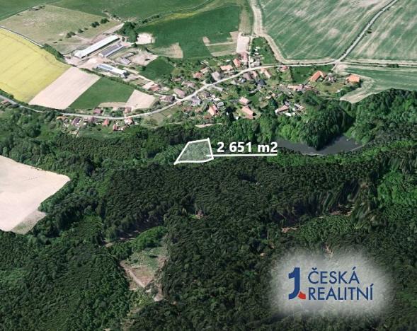 Prodej lesa, Zbýšov, 2651 m2