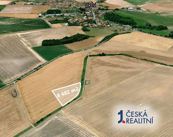 Prodej podílu zemědělské půdy, Jíkev, 4241 m2