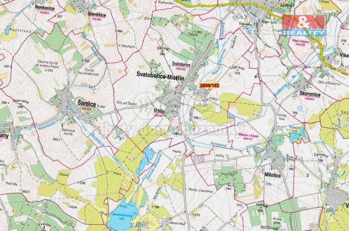 Prodej pole, Svatobořice-Mistřín, 46 m2
