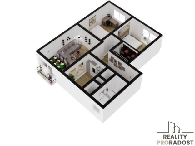 Prodej bytu 3+1, Jesenice, 96 m2