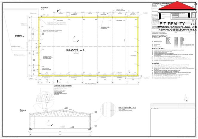 Pronájem skladu, Frýdek-Místek - Frýdek, Národních mučedníků, 1671 m2