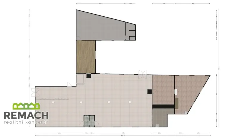 Pronájem obchodního prostoru, Náchod, Smiřických, 1100 m2