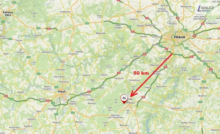 Prodej pozemku pro bydlení, Příbram, 3632 m2