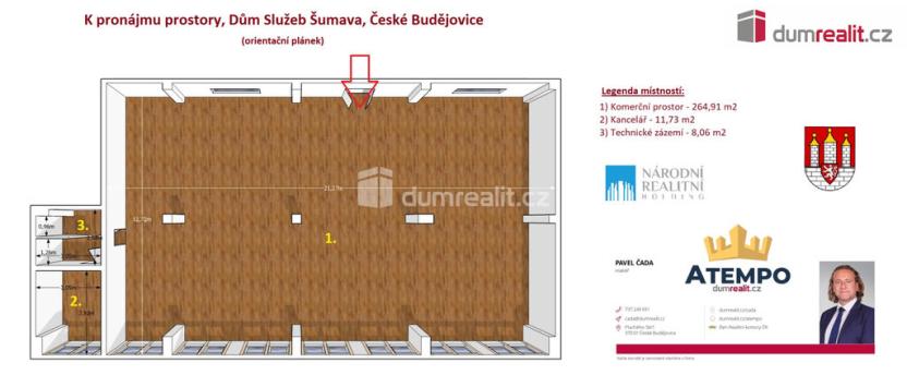Pronájem obchodního prostoru, České Budějovice - České Budějovice 2, J. Opletala, 55 m2