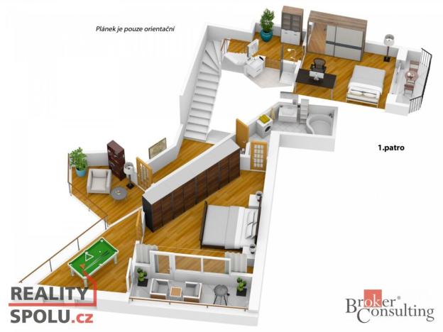 Pronájem bytu 6+kk, Praha - Vinohrady, Balbínova, 240 m2