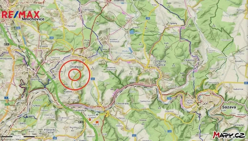 Prodej rybníku, Ondřejov, 8264 m2