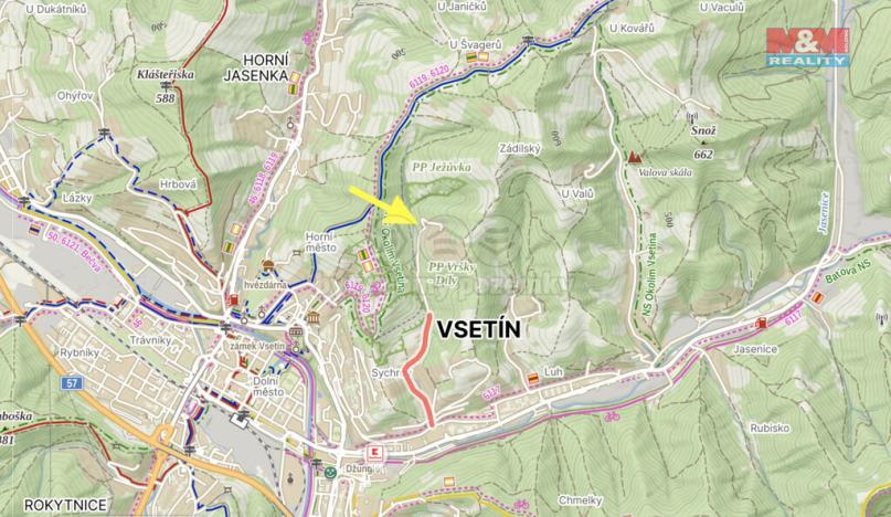 Prodej zahrady, Vsetín, 453 m2