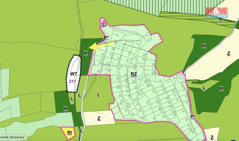 Prodej zahrady, Vsetín, 444 m2