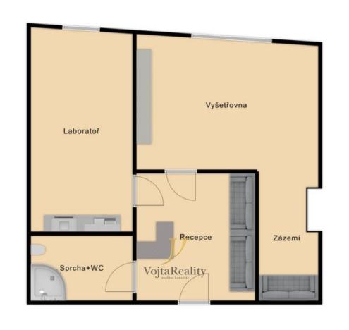 Prodej ordinace, Brno, Příkop, 65 m2