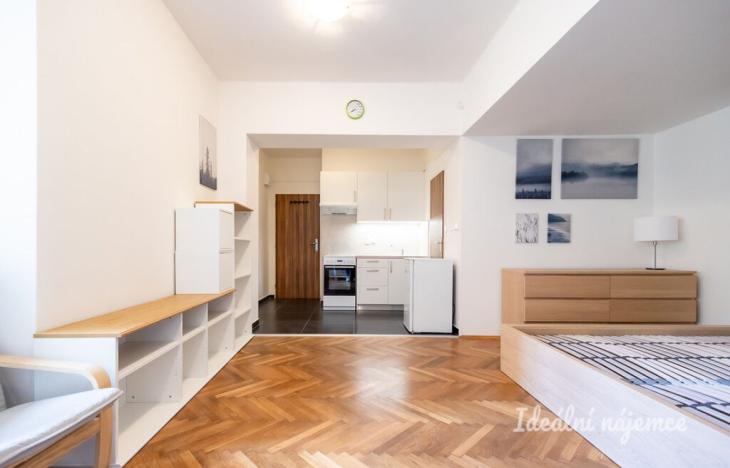 Pronájem bytu 1+kk, Praha - Karlín, Sokolovská, 31 m2