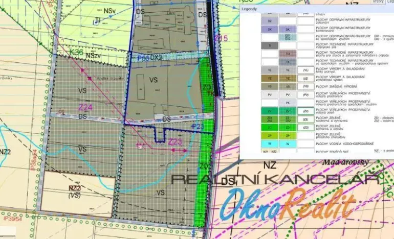 Prodej pozemku pro komerční výstavbu, Horní Moštěnice, Dr. A. Stojana, 3817 m2