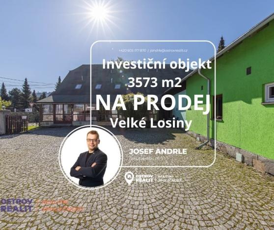 Prodej ubytování, Velké Losiny, Rudé armády, 429 m2