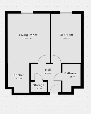 Pronájem bytu 2+kk, Praha - Záběhlice, Velenovského, 53 m2