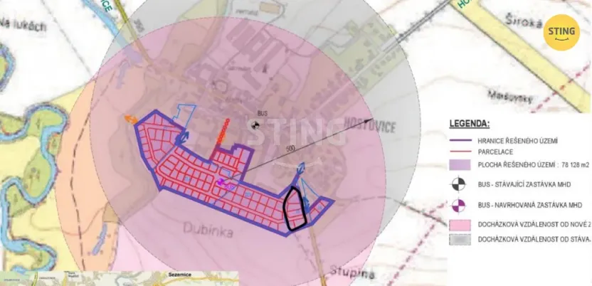 Prodej pozemku pro bydlení, Pardubice - Hostovice, 1740 m2