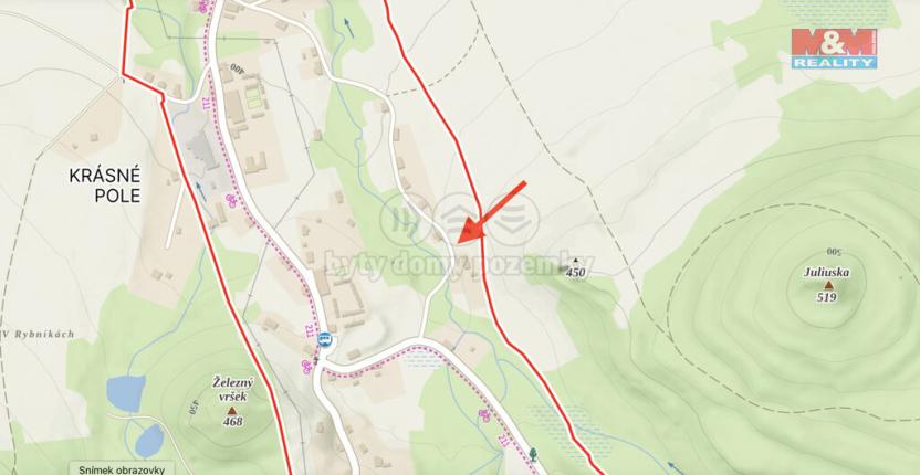 Prodej zahrady, Chřibská - Krásné Pole, 1156 m2