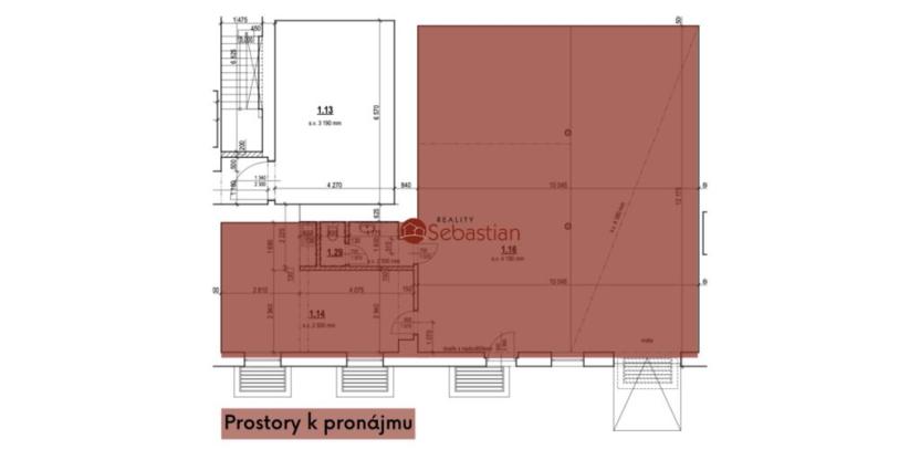 Pronájem komerční nemovitosti, Jičín - Valdické Předměstí, Dělnická, 154 m2