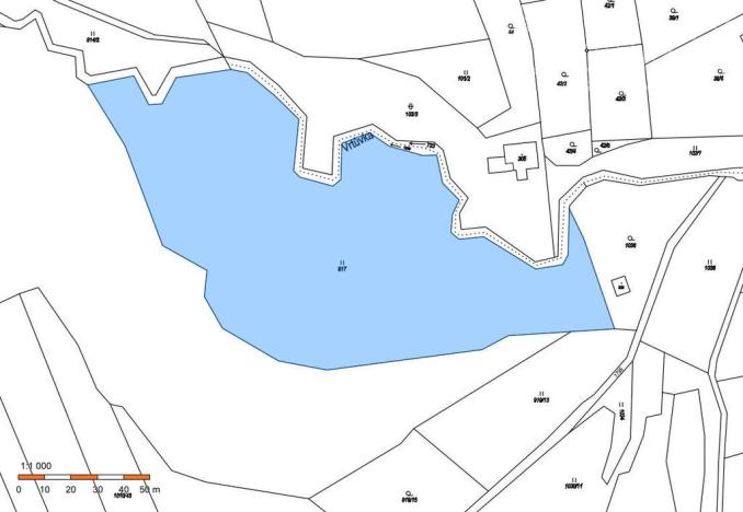 Prodej rybníku, Přáslavice, 11729 m2