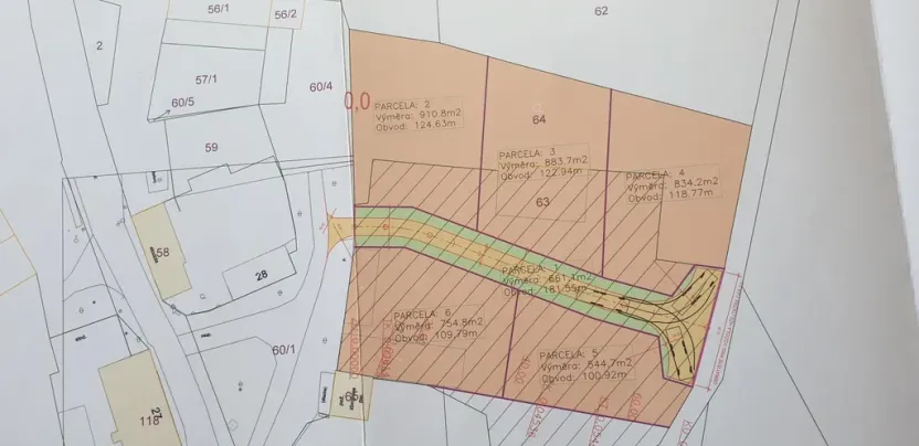 Prodej pozemku pro bydlení, Praskačka - Vlčkovice, 4547 m2