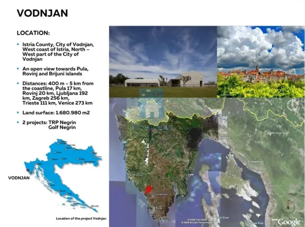Prodej komerčního pozemku, Vodnjan,Chorvatsko, 16809800 m2