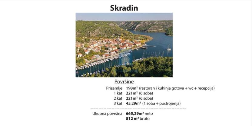 Prodej apartmánu, Chorvatsko, Skradin, 665 m2