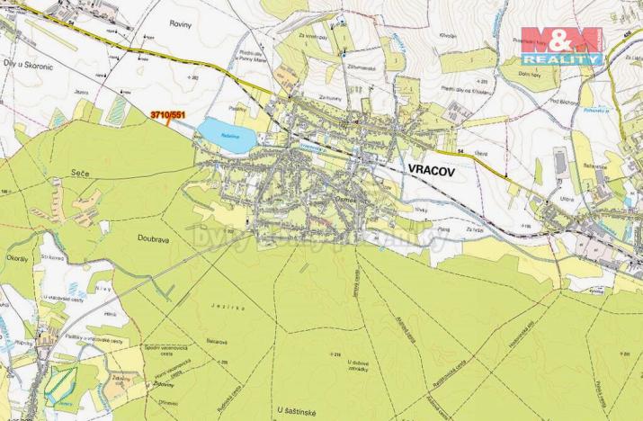 Prodej pole, Vracov, 460 m2