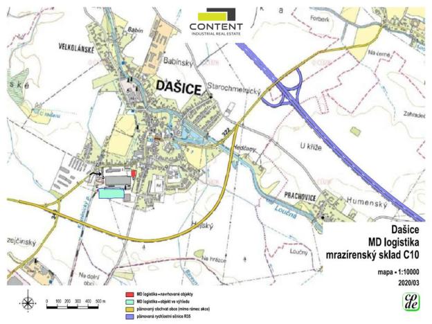 Pronájem skladu, Dašice, Křičenského, 5000 m2