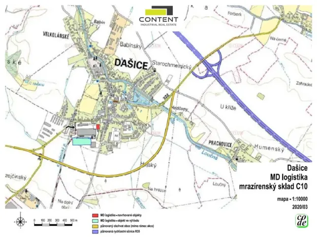 Pronájem skladu, Dašice, Křičenského, 5000 m2