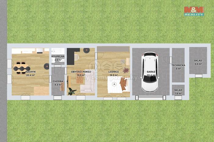 Prodej rodinného domu, Chroustov, 62 m2